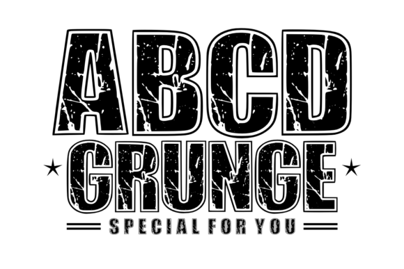 ABCD Grunge: A Bold Font for Dynamic Designs