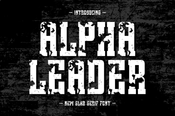 Alpha Leader: A Bold, Versatile Slab Serif for Professional Design