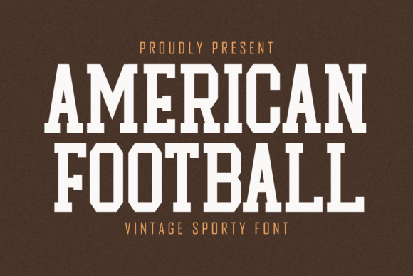 American Football Font: A Vintage Sporty Design for Modern Projects