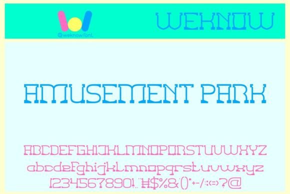 Amusement Park Font: A Unique Blend of Vintage and Modern Design for Creative Projects