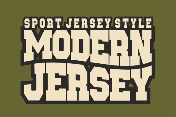 Bring the Energy of the Stadium to Your Designs with Modern Jersey Font