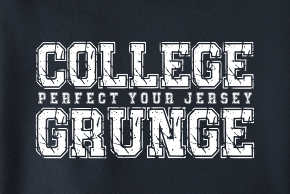 College Grunge: The Bold, Rugged Typeface for Modern Sports Design
