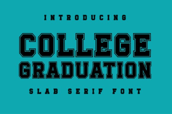 Collegegraduation: A Bold Font for Celebrating Academic and Athletic Milestones