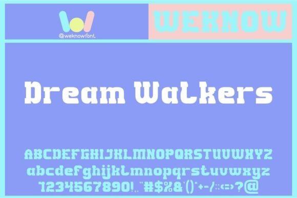 Dream Walkers: A Font That Bridges Vintage Charm and Modern Design