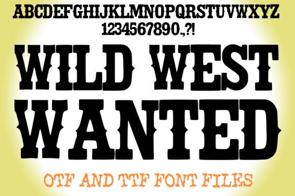 Exploring the Bold Aesthetic of The Wild West Wanted Font