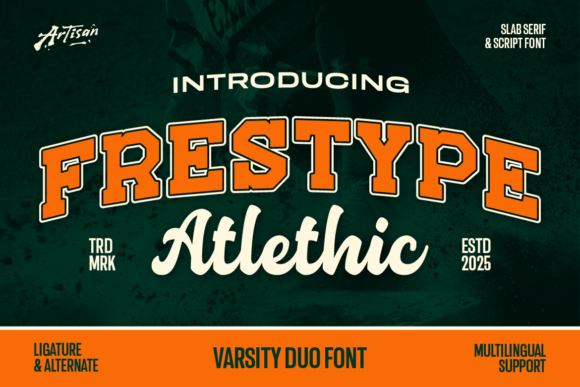 Frestype Atlethic Duo: The Ultimate Font for Capturing Athletic Energy