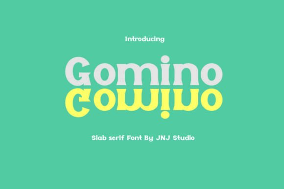 Gomino: A Modern Slab Serif Font for Confident Design