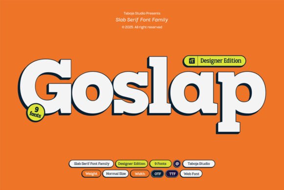 Goslap: A Modern Slab Serif Font for the Future of Design