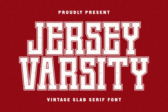Jersey Varsity: The Ultimate Vintage Slab Serif for Athletic and Collegiate Design