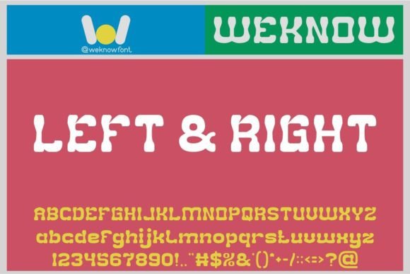 Left and Right: A Versatile Display Font for Modern Designers