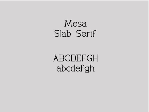 Mesa Slab Serif: A Timeless Font for Modern Design