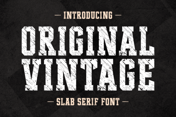 Original Vintage: A Timeless Font for Nostalgic Design