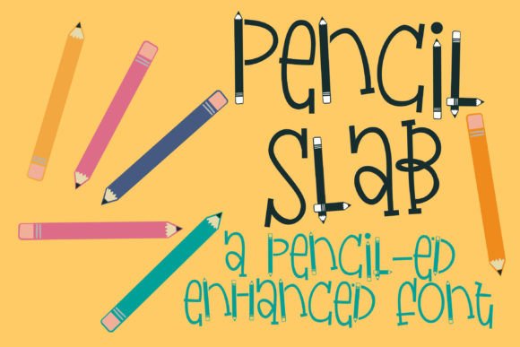 Pencil Slab: A Playful Font for Creative Projects