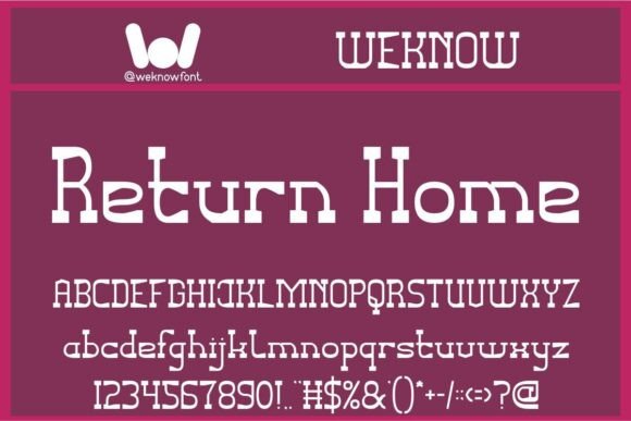 Return Home Font: A Playful Yet Elegant Design Essential