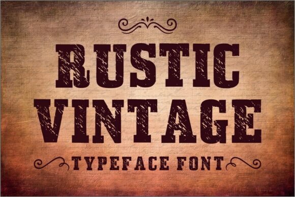 Rustic Vintage: A Font That Tells a Story of the Wild West