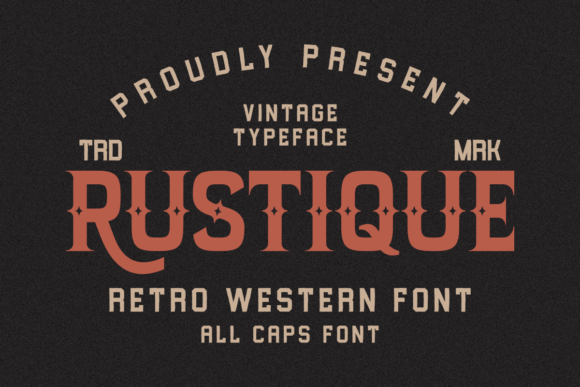Rustique Font: A Bold Statement in Retro Western Design