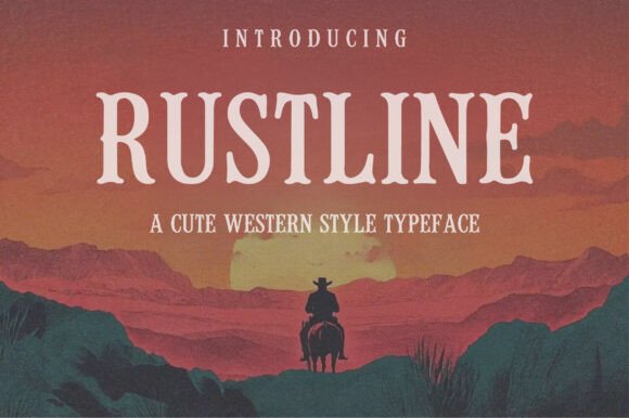 Rustline: A Bold Vintage Font for Timeless Design Projects