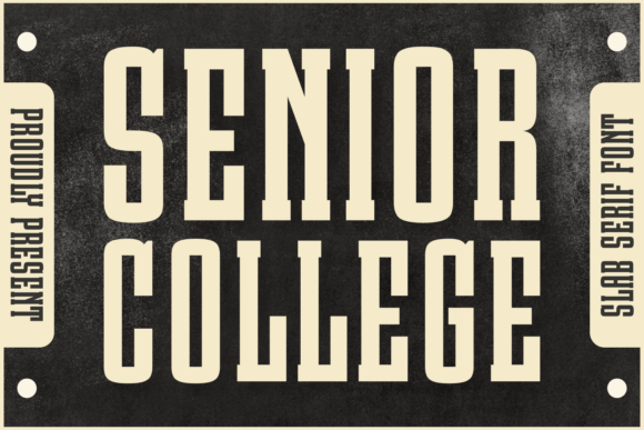 Senior College: A Timeless Typography Solution for Modern Designers