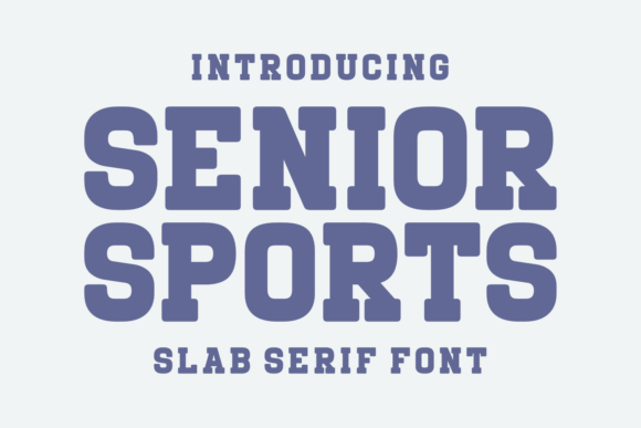 Senior Sports: A Bold, Rustic Typeface for Authentic Design