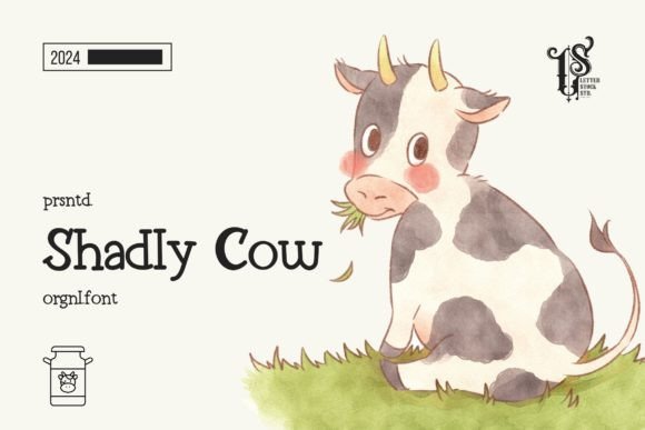 Shadly Cow: A Retro Slab Font That Adds Nostalgic Flair to Modern Designs