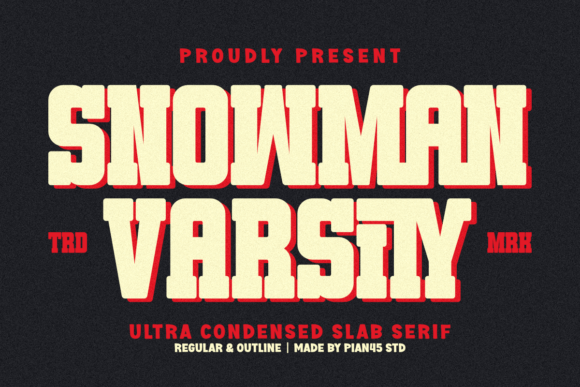 Snowman Varsity: A Vintage Sports Font for Strategic Design and Branding