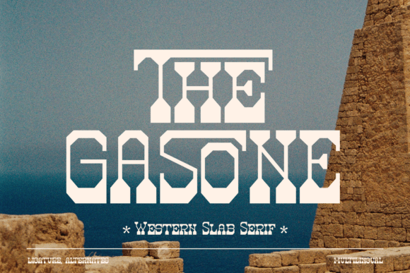 The Gasone: A Bold Font for Rugged Western Style
