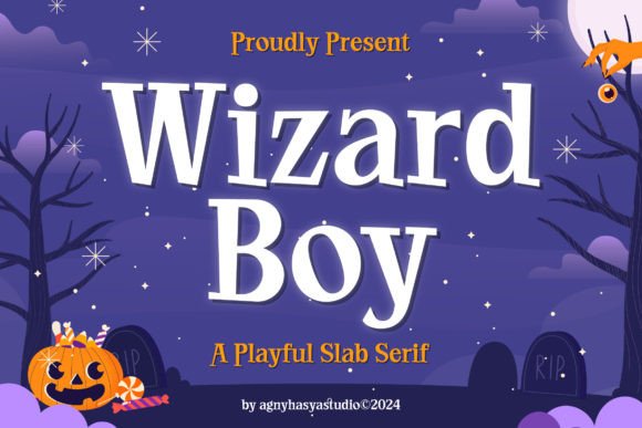 Wizard Boy: A Playful Slab Serif Typeface for Magical Design Projects